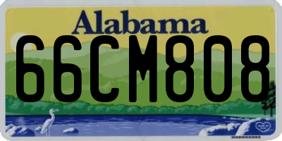 AL license plate 66CM808