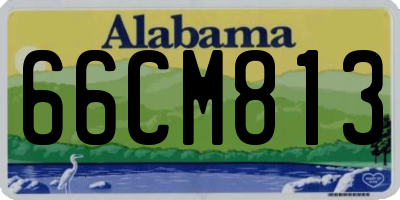 AL license plate 66CM813