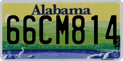 AL license plate 66CM814