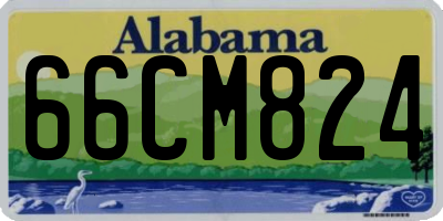 AL license plate 66CM824