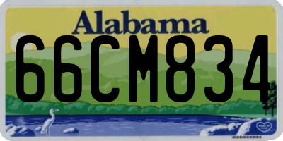 AL license plate 66CM834