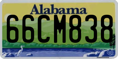 AL license plate 66CM838