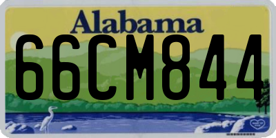 AL license plate 66CM844