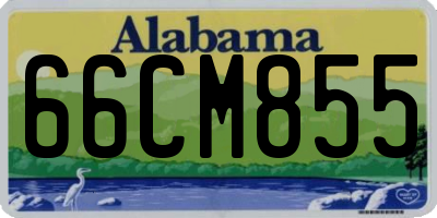 AL license plate 66CM855