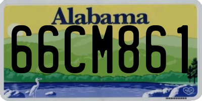 AL license plate 66CM861