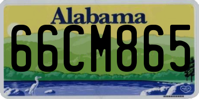 AL license plate 66CM865