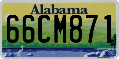 AL license plate 66CM871