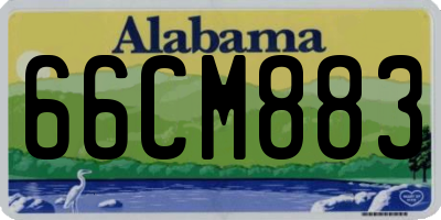 AL license plate 66CM883