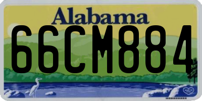 AL license plate 66CM884
