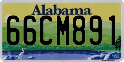 AL license plate 66CM891