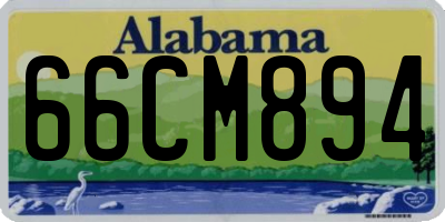 AL license plate 66CM894