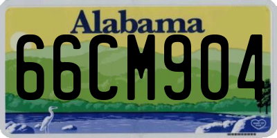 AL license plate 66CM904