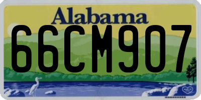 AL license plate 66CM907