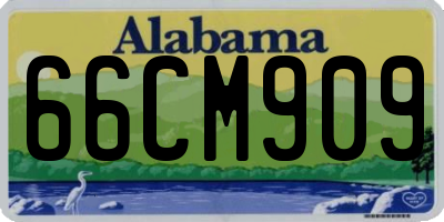 AL license plate 66CM909