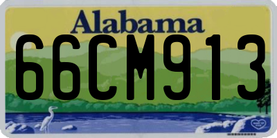 AL license plate 66CM913