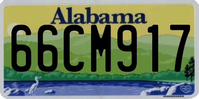 AL license plate 66CM917