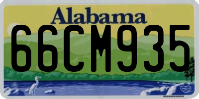 AL license plate 66CM935