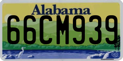AL license plate 66CM939