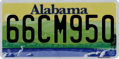 AL license plate 66CM950
