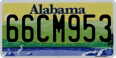 AL license plate 66CM953