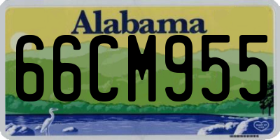 AL license plate 66CM955