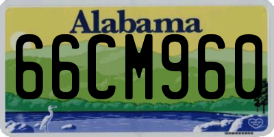 AL license plate 66CM960