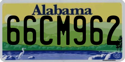 AL license plate 66CM962