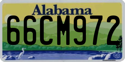 AL license plate 66CM972