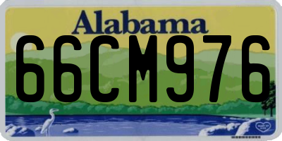 AL license plate 66CM976