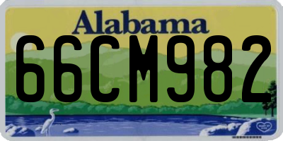 AL license plate 66CM982