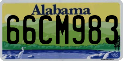 AL license plate 66CM983