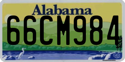 AL license plate 66CM984