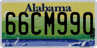 AL license plate 66CM990