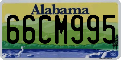 AL license plate 66CM995