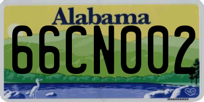AL license plate 66CN002
