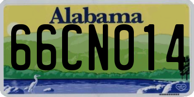AL license plate 66CN014