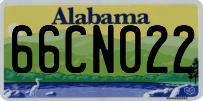AL license plate 66CN022