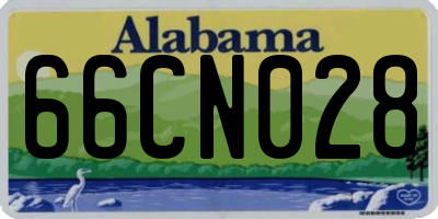 AL license plate 66CN028
