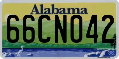 AL license plate 66CN042