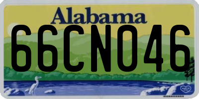 AL license plate 66CN046