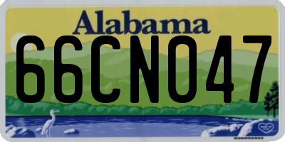 AL license plate 66CN047