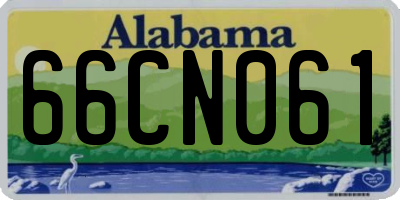 AL license plate 66CN061