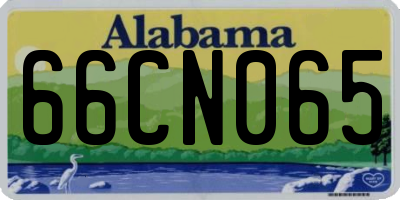 AL license plate 66CN065
