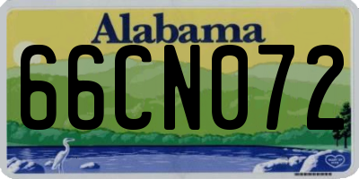 AL license plate 66CN072