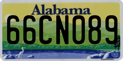 AL license plate 66CN089