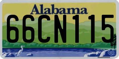 AL license plate 66CN115
