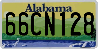 AL license plate 66CN128