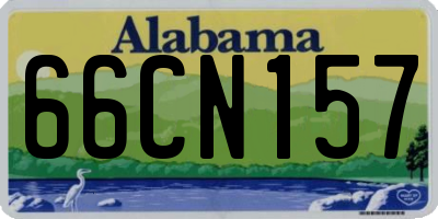 AL license plate 66CN157