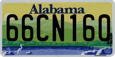 AL license plate 66CN160