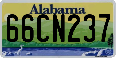 AL license plate 66CN237